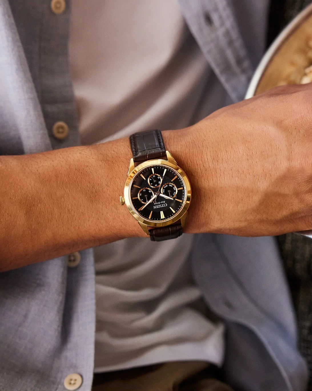 BU2112-06E Reloj Citizen Rolan de hombre pulsera de piel 40 mm