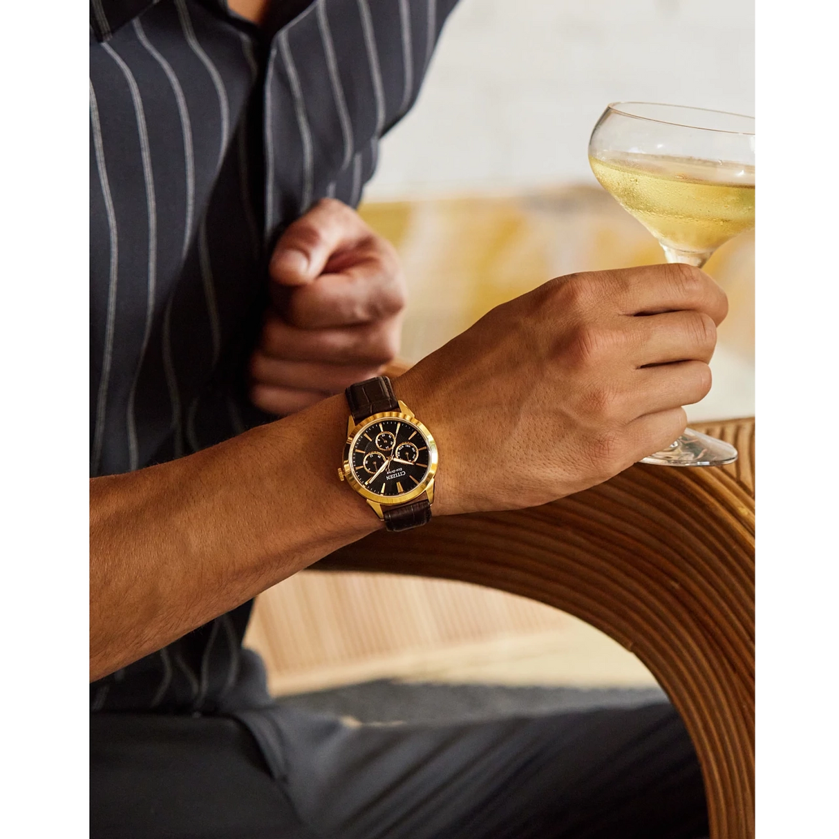 BU2112-06E Reloj Citizen Rolan de hombre pulsera de piel 40 mm