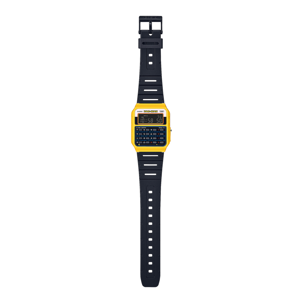 CA-53WPC-1B Reloj Casio Pac-Man unisex pulsera de resina