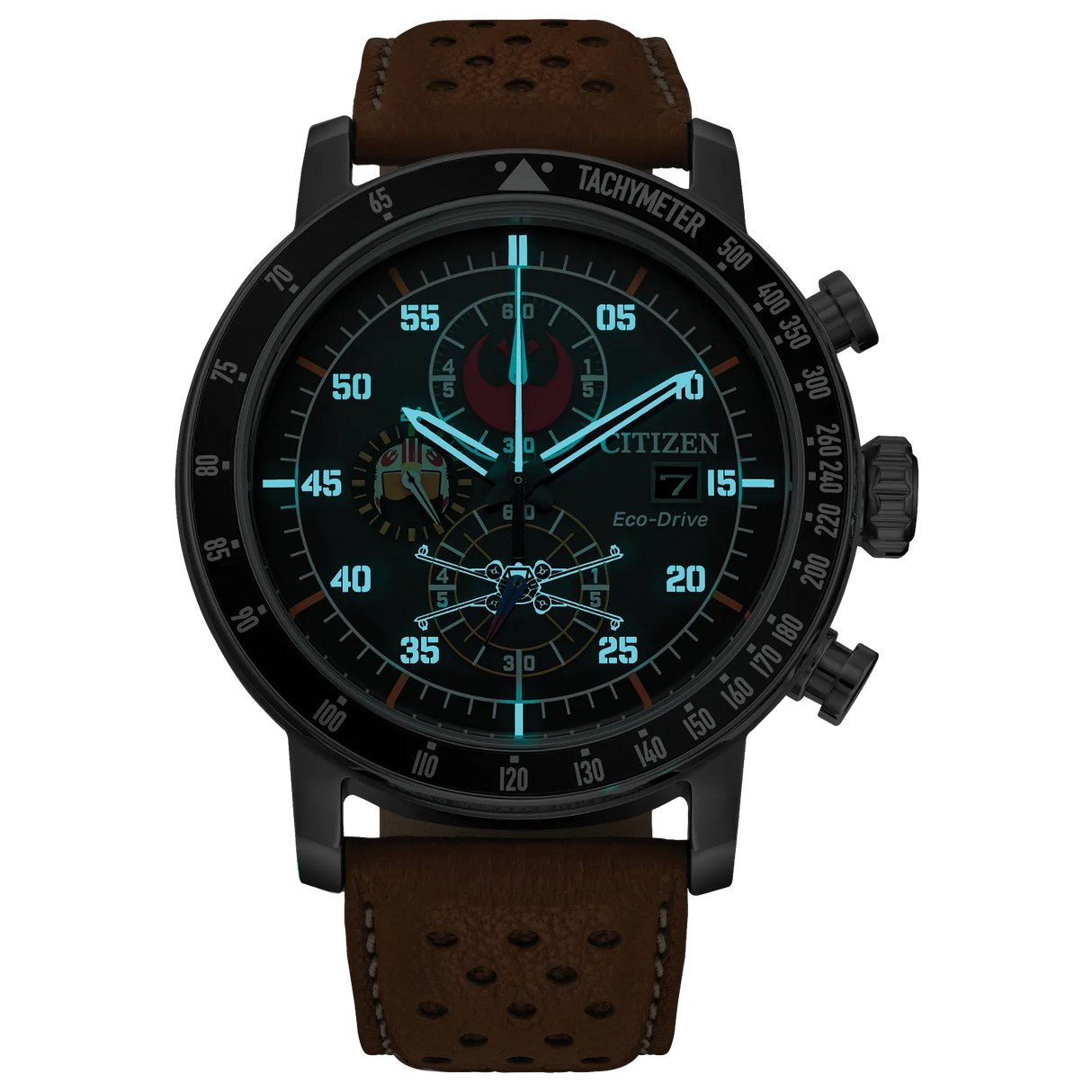 CA0761-06W Reloj Citizen Rebel Pilot Star Wars de caballero pulsera de piel