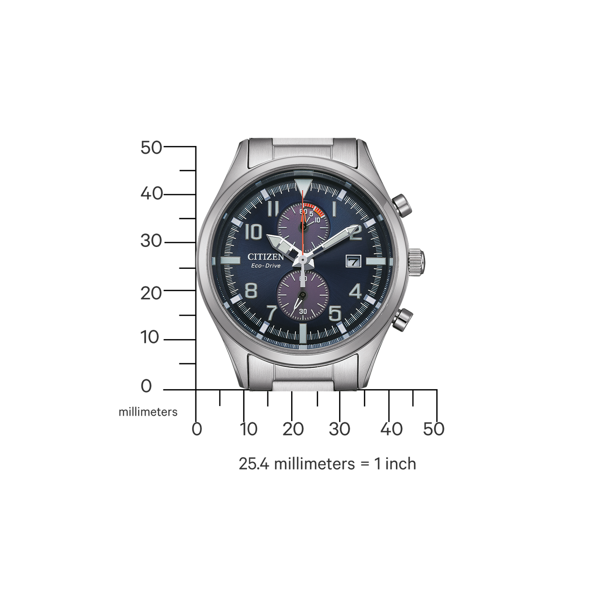 CA7028-81L Reloj Citizen Sport Casual de hombre correa de metal