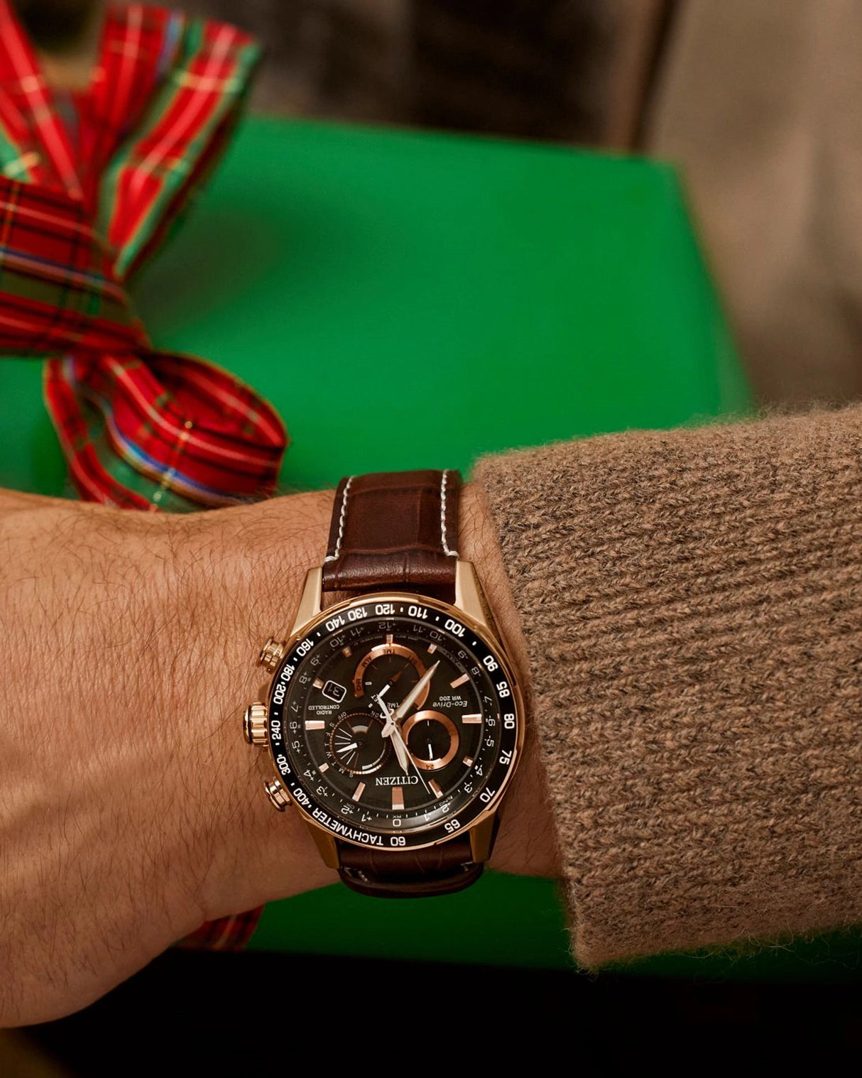 CB5919-00X Reloj Citizen PCAT de hombre pulsera de cuero 43 mm