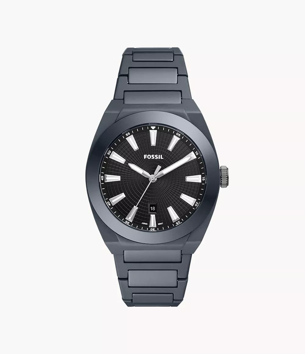 Fossil Everett Reloj para Hombre Análogo Pulsera de Metal