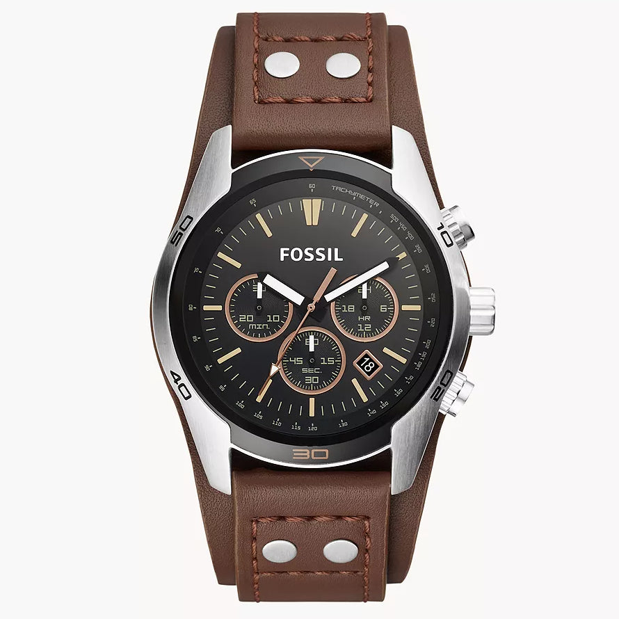 Reloj Fossil Coachman de caballero banda de piel 45 mm