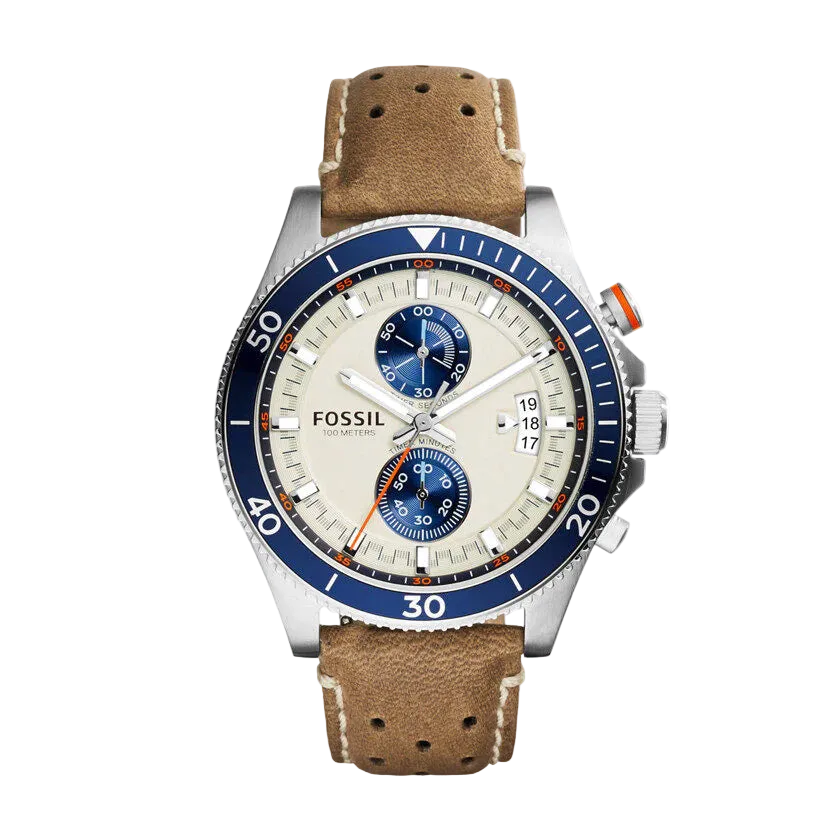 Reloj Fossil Wakefield de hombre pulsera de piel 45 mm