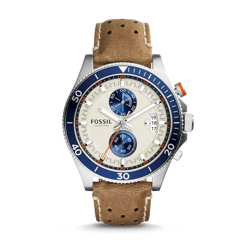 Reloj Fossil Wakefield de hombre pulsera de piel 45 mm
