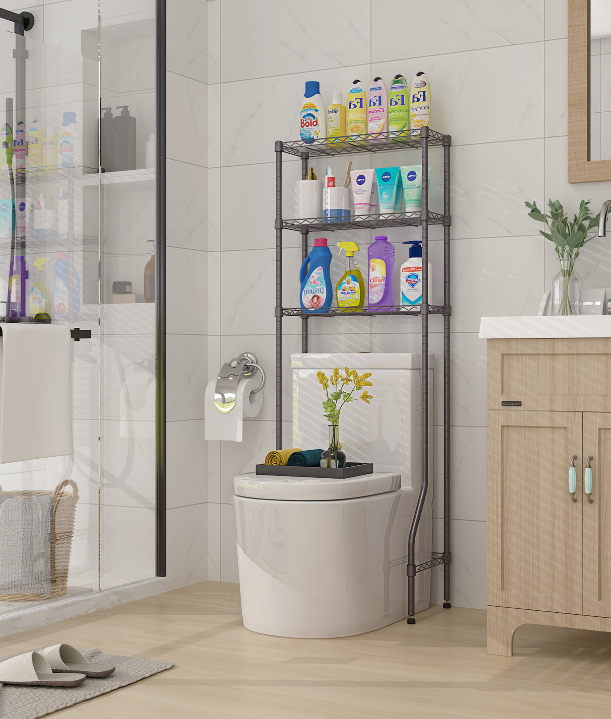 CJ-B1458 Estantería de metal para sanitario