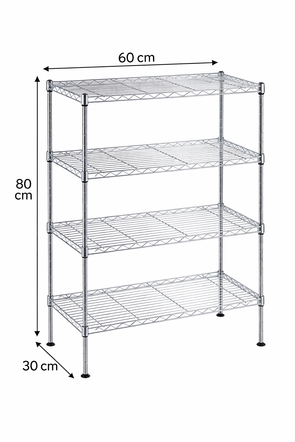 CJ-C1114 Estantería de metal multifuncional 60x30x80 cm