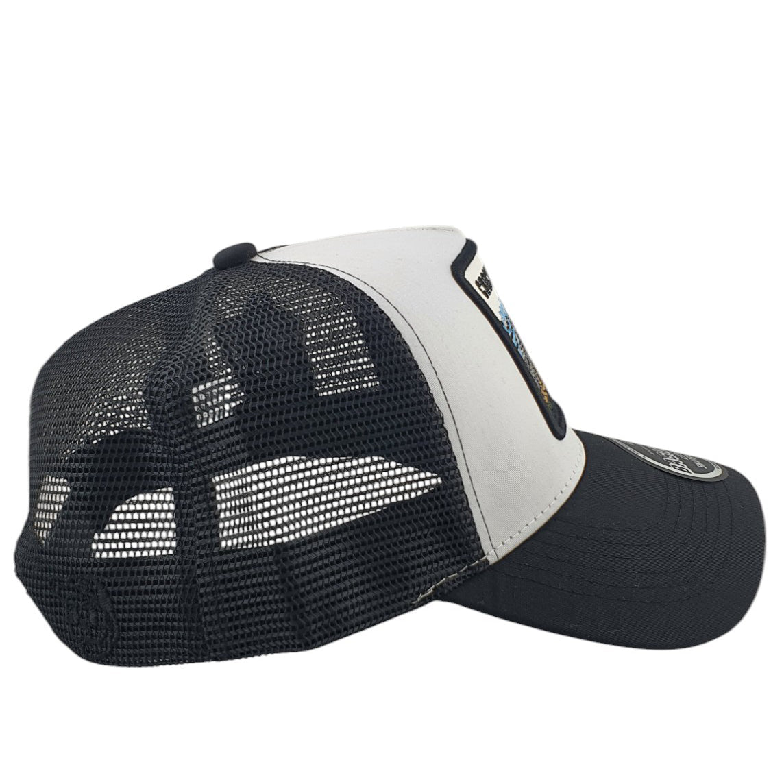 Gorras Basic Cap Con malla trasera Cocodrilo Crocodile Frente Blanco