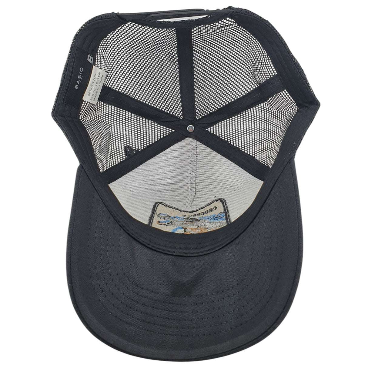 Gorras Basic Cap Con malla trasera Cocodrilo Crocodile Frente Blanco