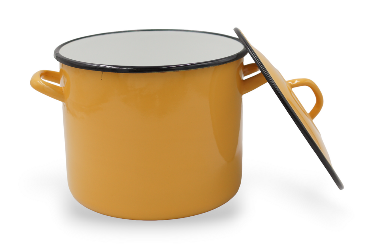 2+39/24 Olla recta mostaza con tapa