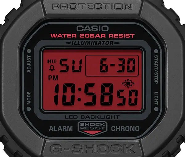 DW-5600 Reloj G-Shock Pulsera de Caucho para Hombre Digital