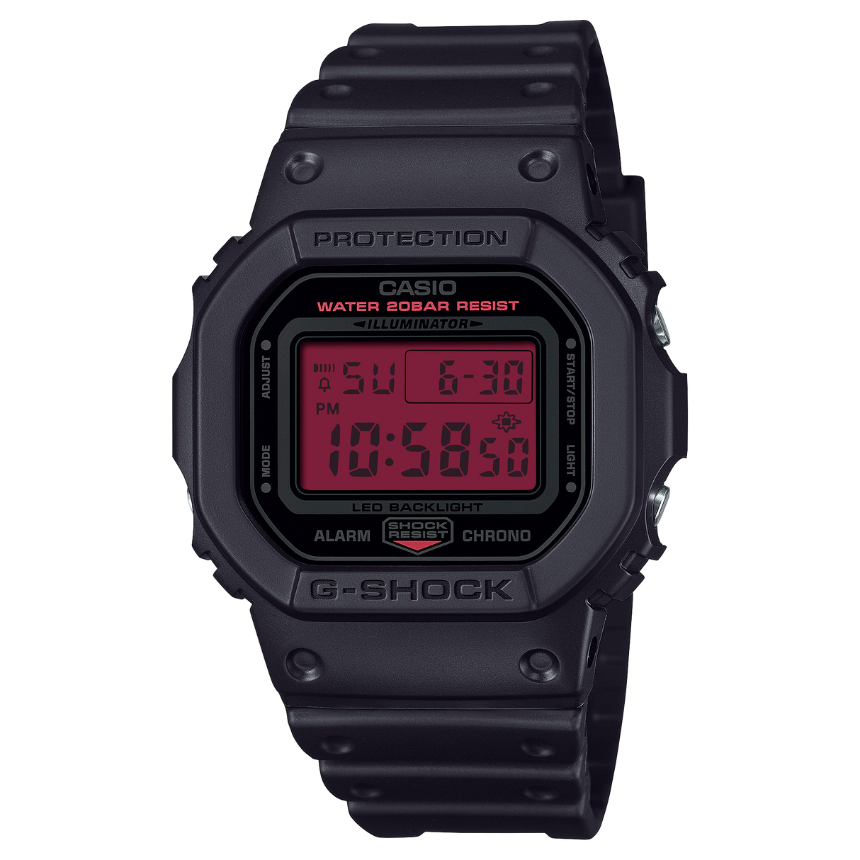 DW-5600 Reloj G-Shock Pulsera de Caucho para Hombre Digital