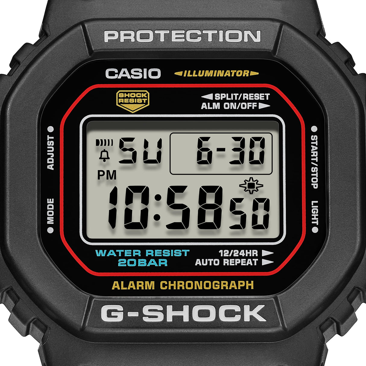 DW-5600 Reloj G-Shock Pulsera de Caucho para Hombre Digital