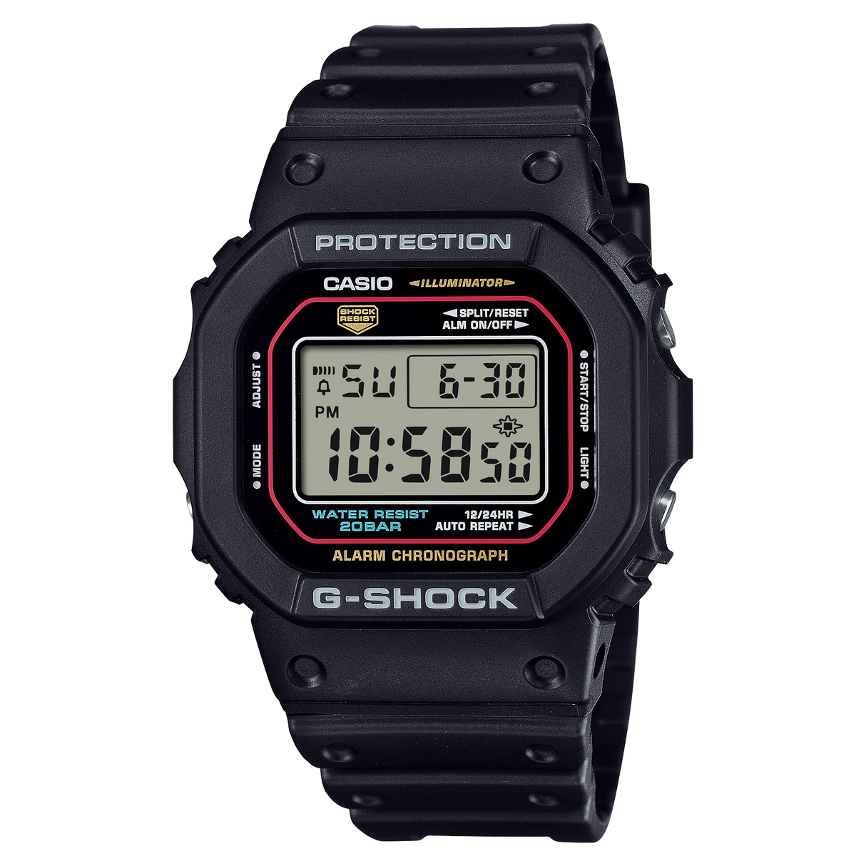 DW-5600 Reloj G-Shock Pulsera de Caucho para Hombre Digital