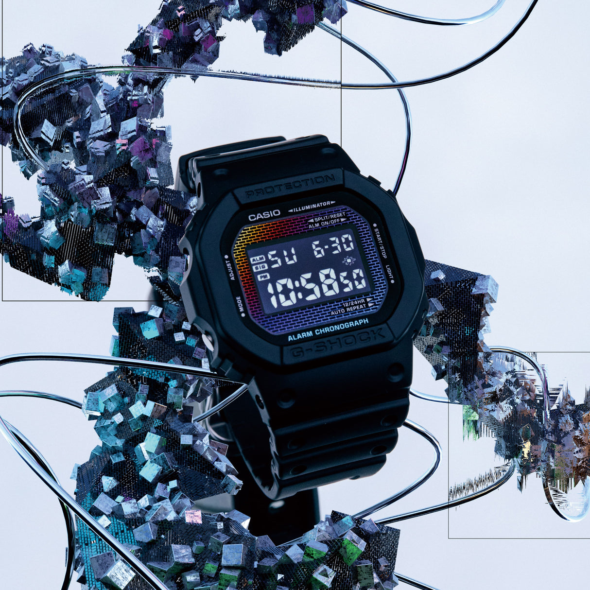 DW-5600 Reloj G-Shock Pulsera de Caucho para Hombre Digital