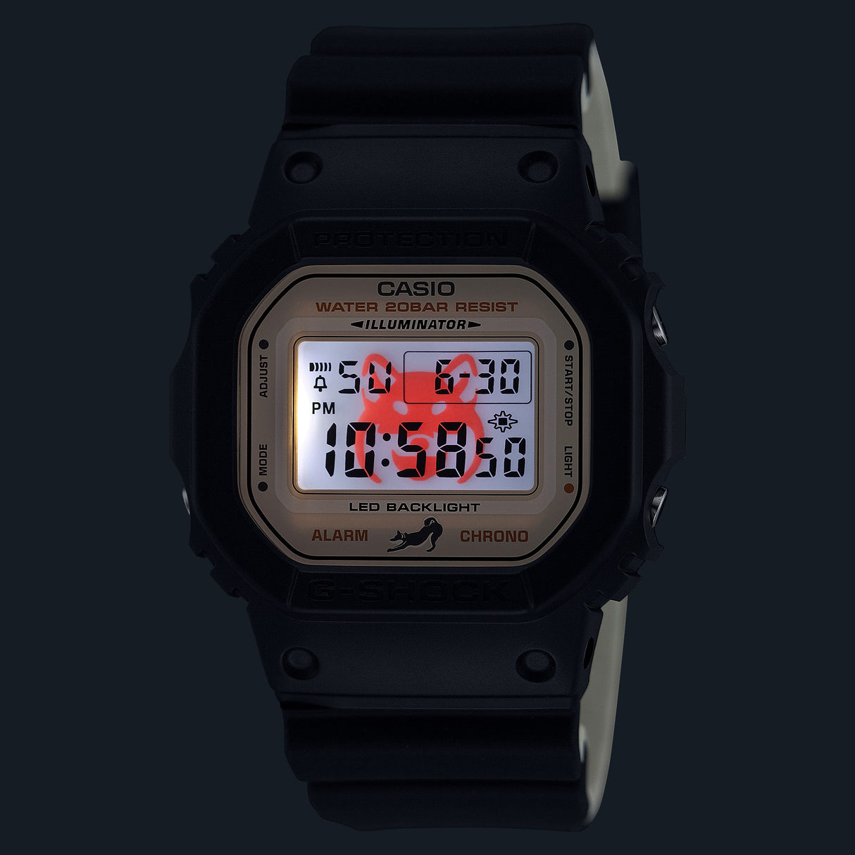 DW-5600 Reloj G-Shock Pulsera de Caucho para Hombre Digital