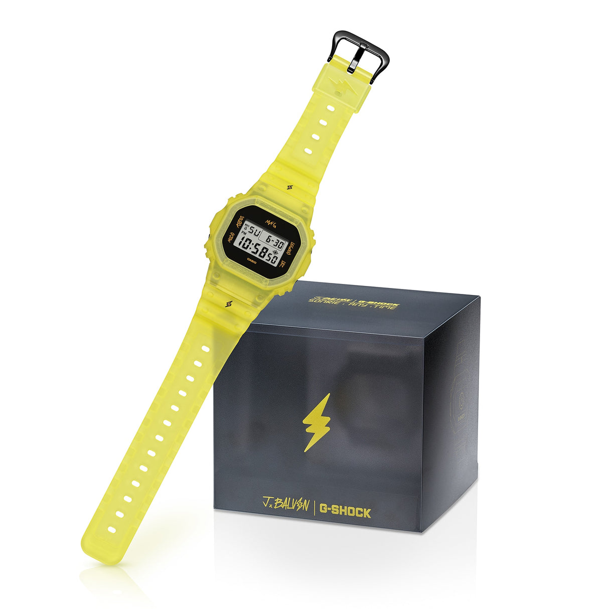 DWE-5600JB-1A9 Reloj Casio J Balvin de unisex correa de resina digital