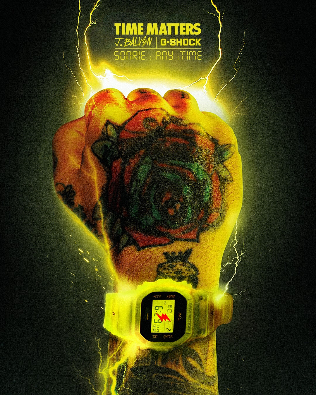 DWE-5600JB-1A9 Reloj Casio J Balvin de unisex correa de resina digital