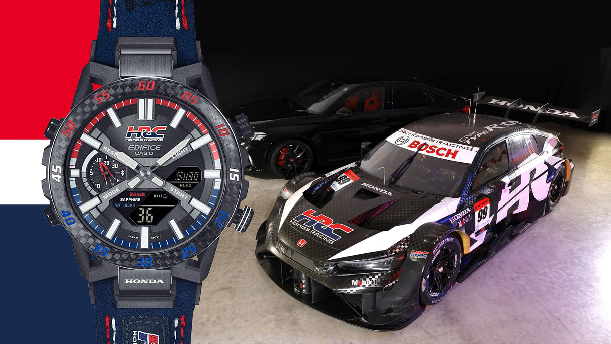 ECB-2000HR-1A Reloj Edifice Honda Racing para caballero correa de tela Bluetooth