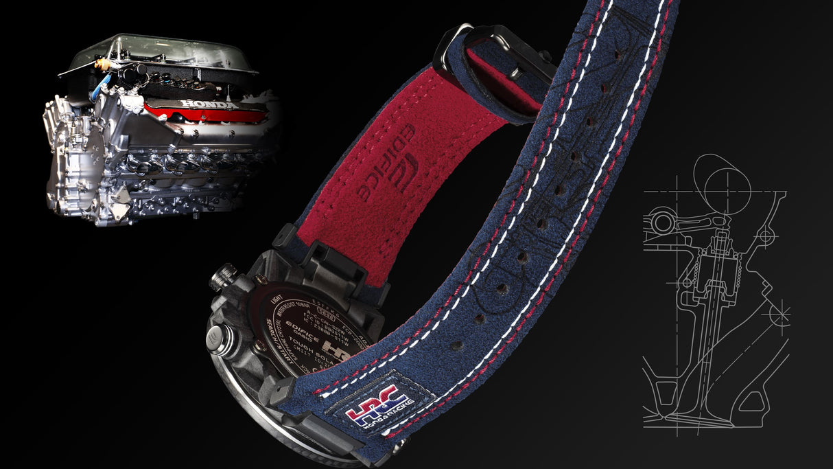 ECB-2000HR-1A Reloj Edifice Honda Racing para caballero correa de tela Bluetooth