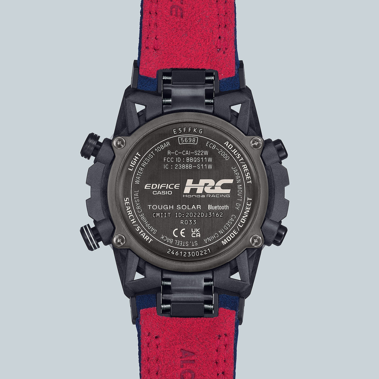 ECB-2000HR-1A Reloj Edifice Honda Racing para caballero correa de tela Bluetooth