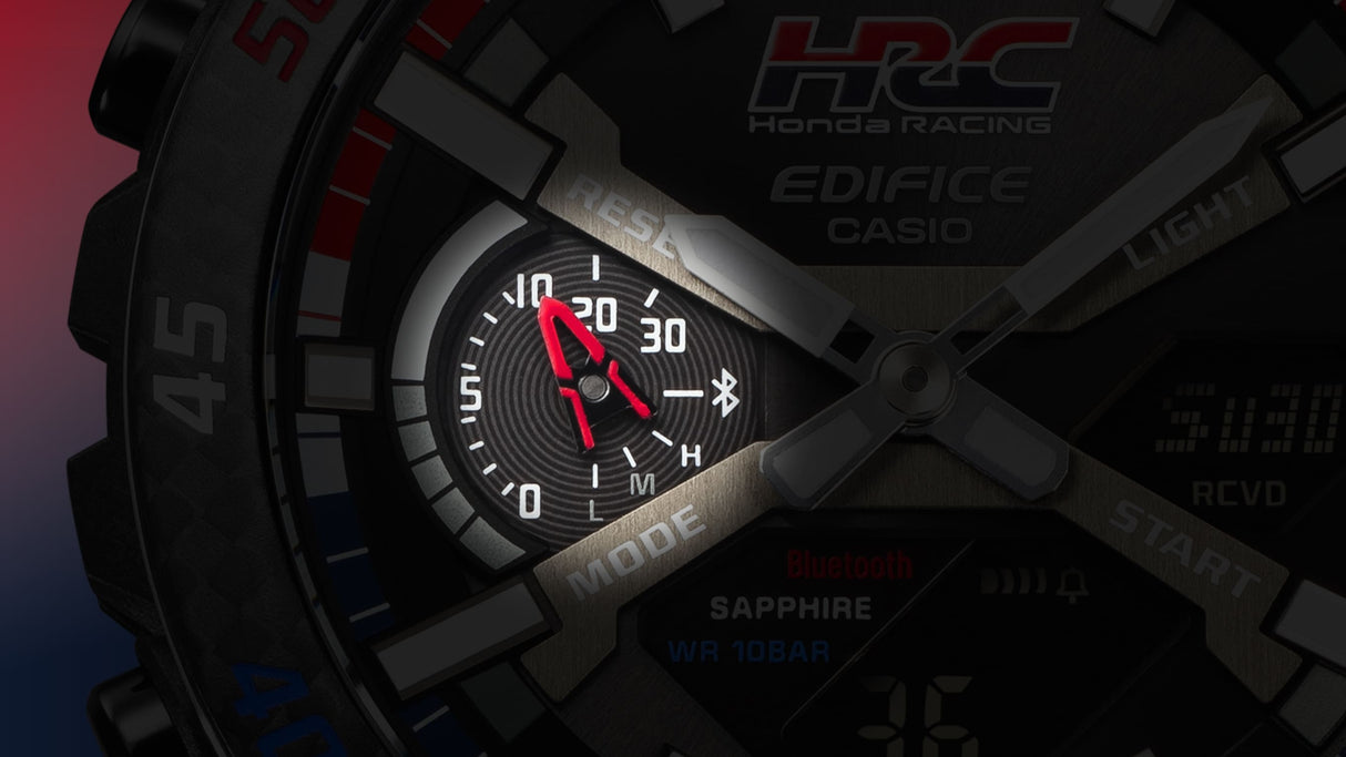 ECB-2000HR-1A Reloj Edifice Honda Racing para caballero correa de tela Bluetooth