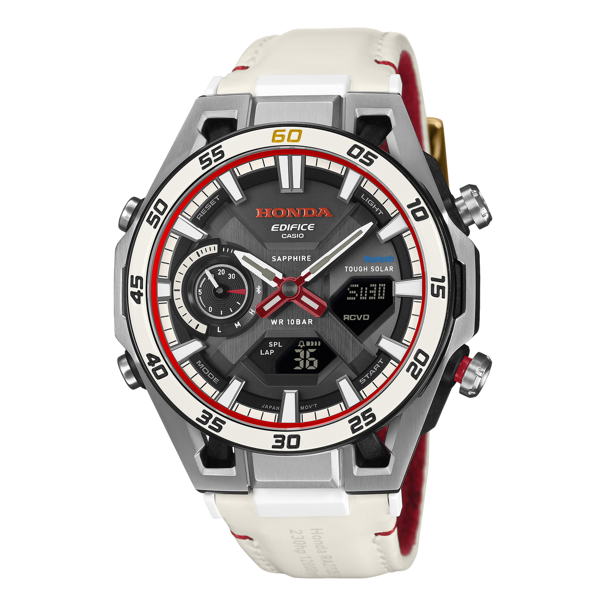 ECB-2300HR-1A Reloj Edifice Sospensione de hombre banda de piel