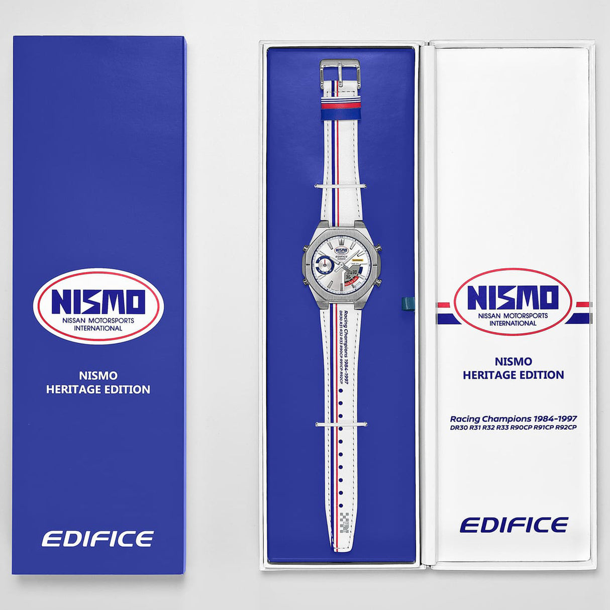 ECB-S10NIS-7A Reloj Edifice Nismo de hombre banda de piel