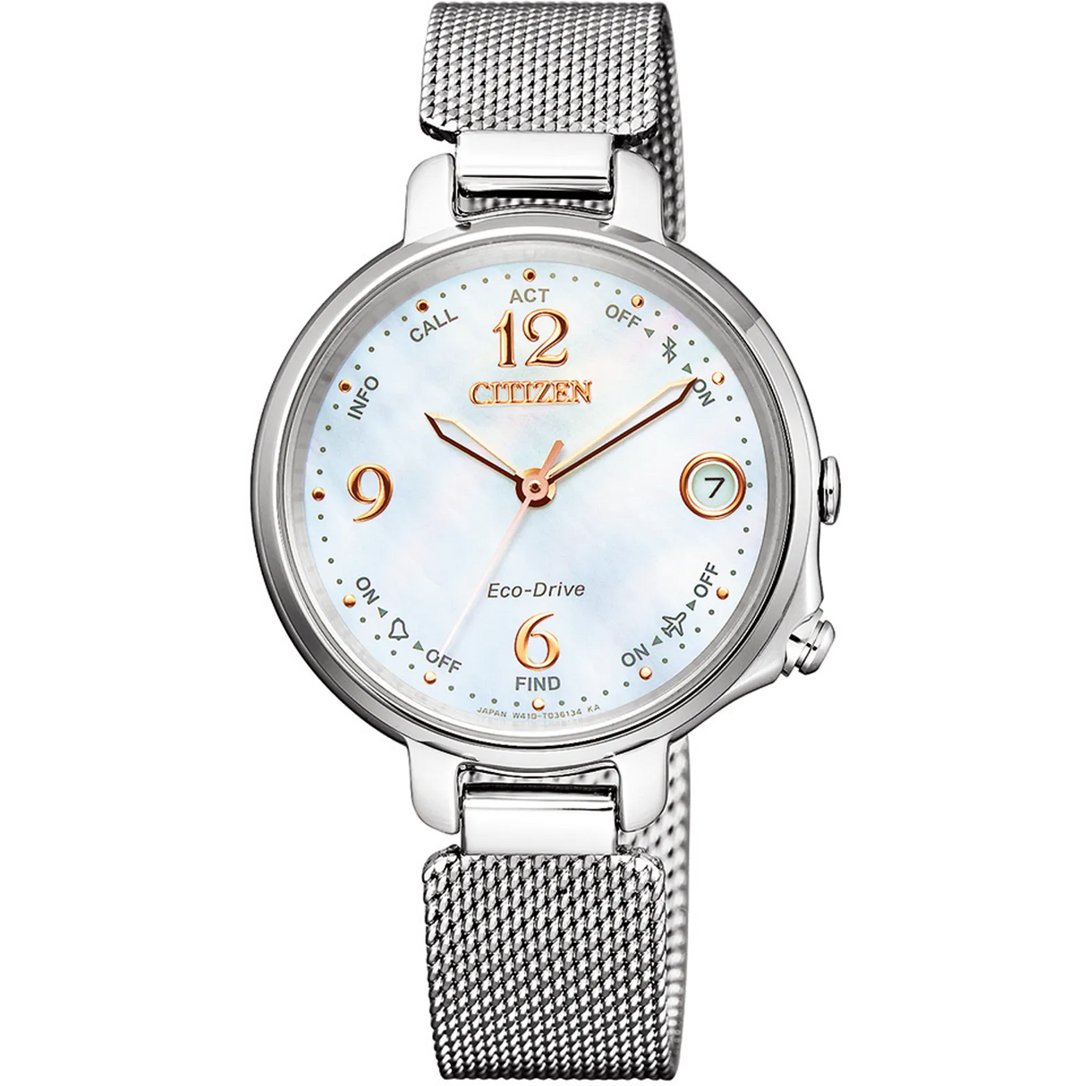 EE4030-51D Reloj Citizen Eco-Drive Bluetooth de mujer pulsera mesh