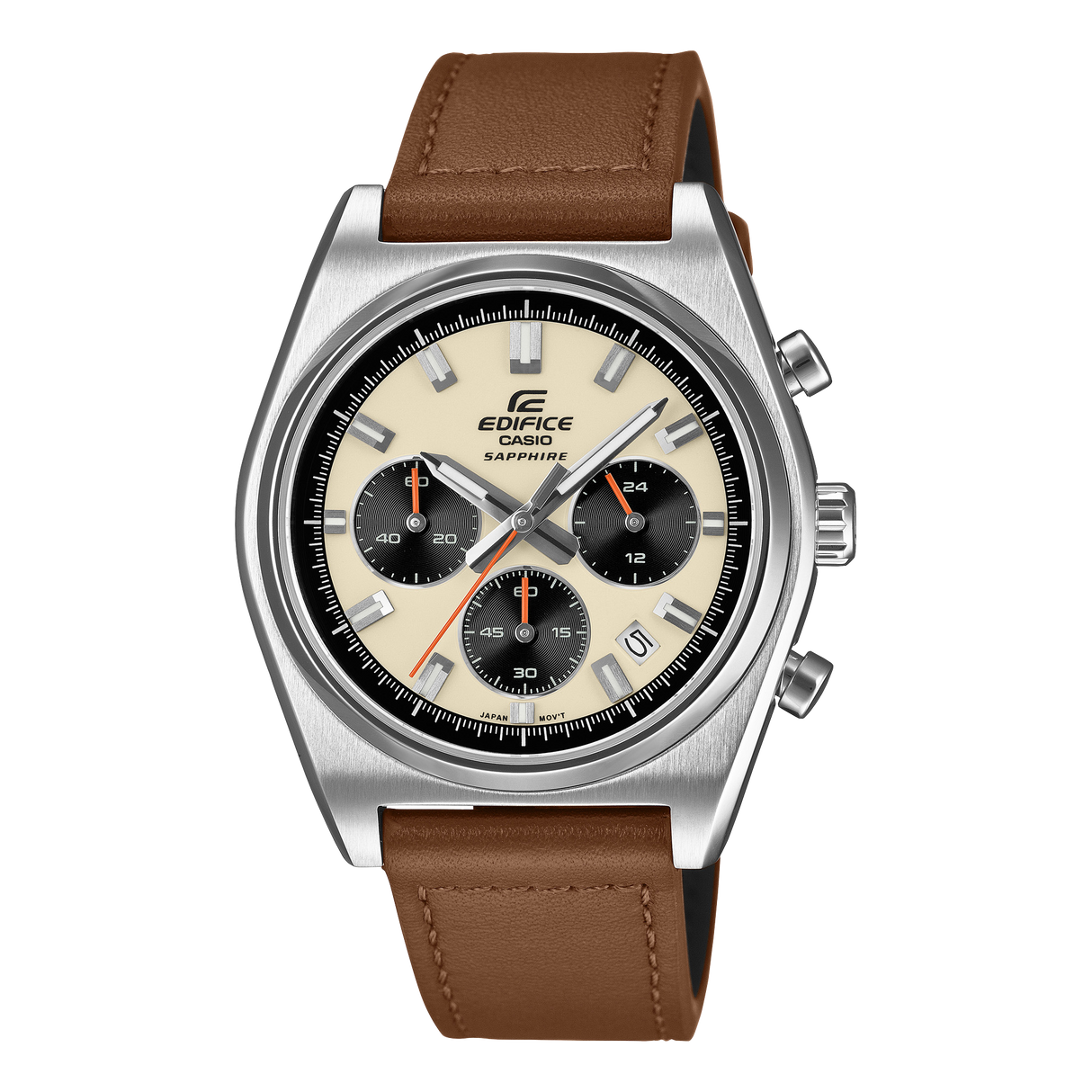 EFB-730L Reloj Edifice de hombre pulsera de cuero