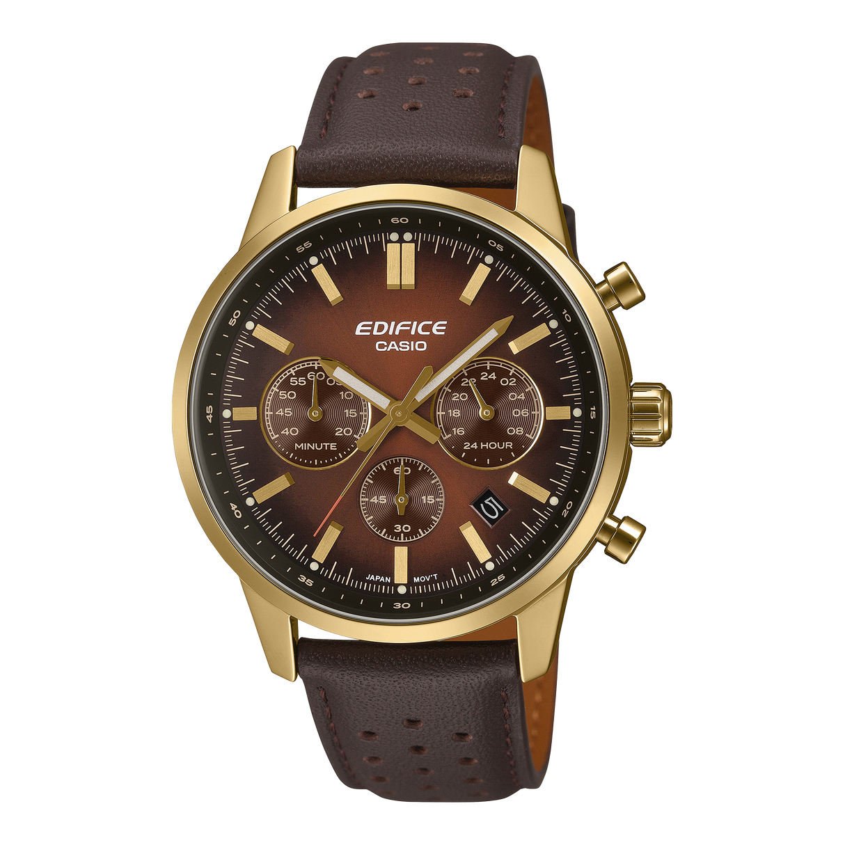 EFR-575 Reloj Edifice de caballero banda de piel