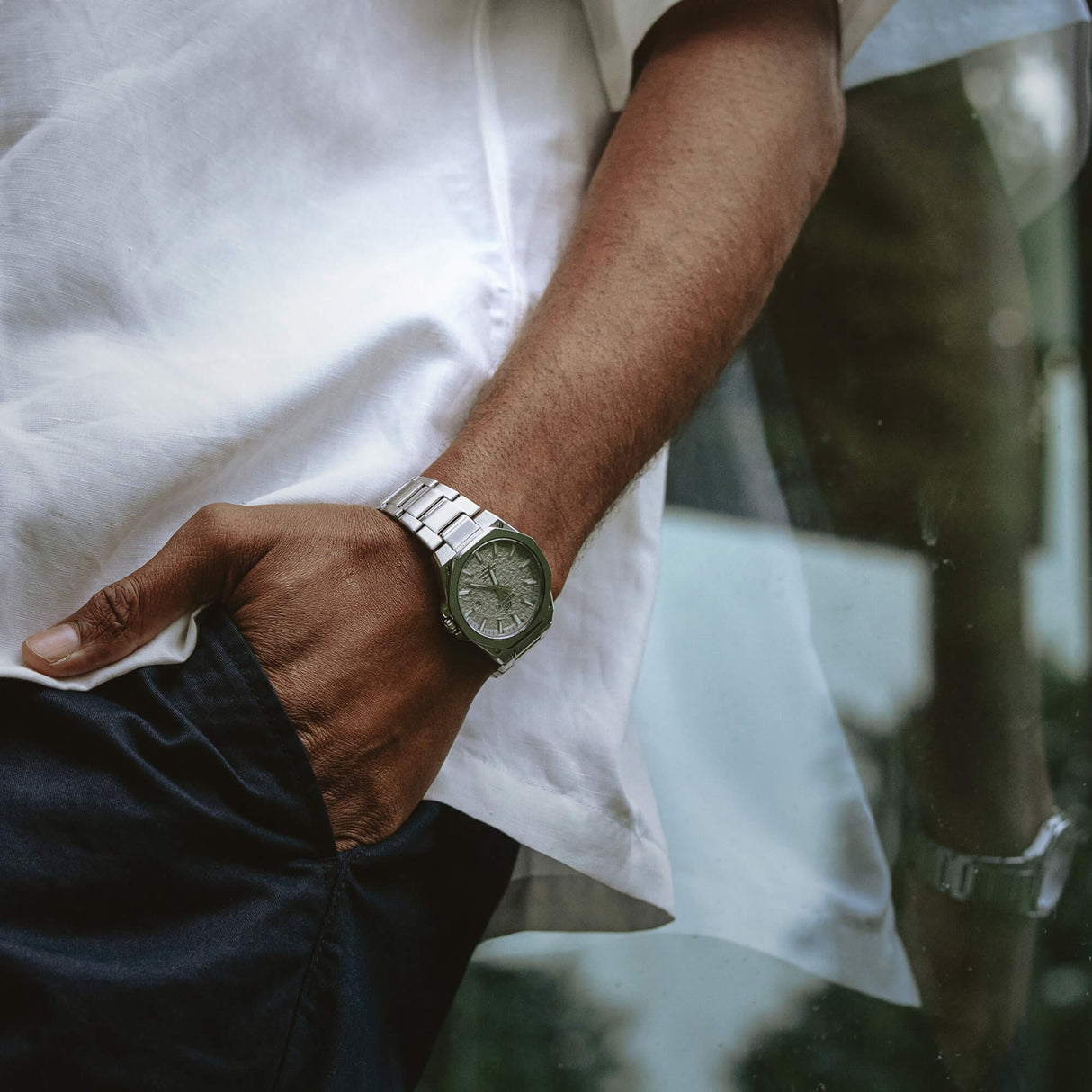 EFR-S108 Reloj Edifice de hombre pulsera de metal