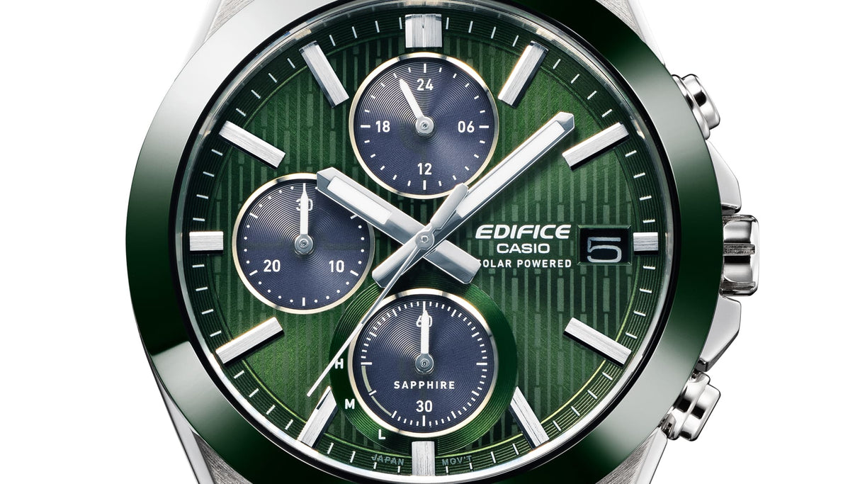 EFS-S650D Reloj Edifice de caballero banda de metal energía solar