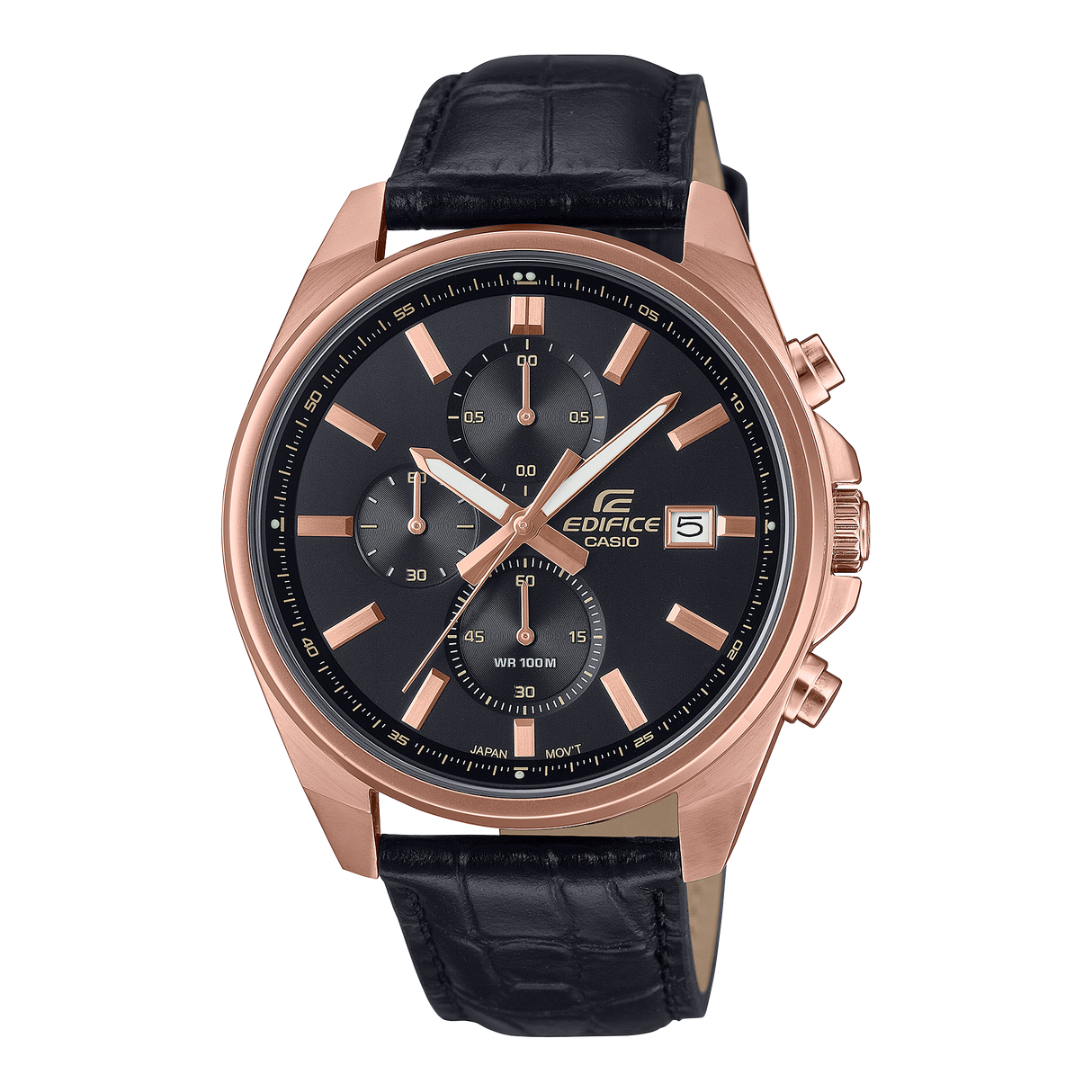 EFV-610 Reloj Edifice de hombre pulsera de cuero 49 mm