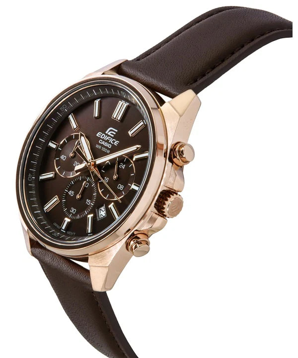EFV-650CL Reloj Edifice de hombre correa de piel análogo