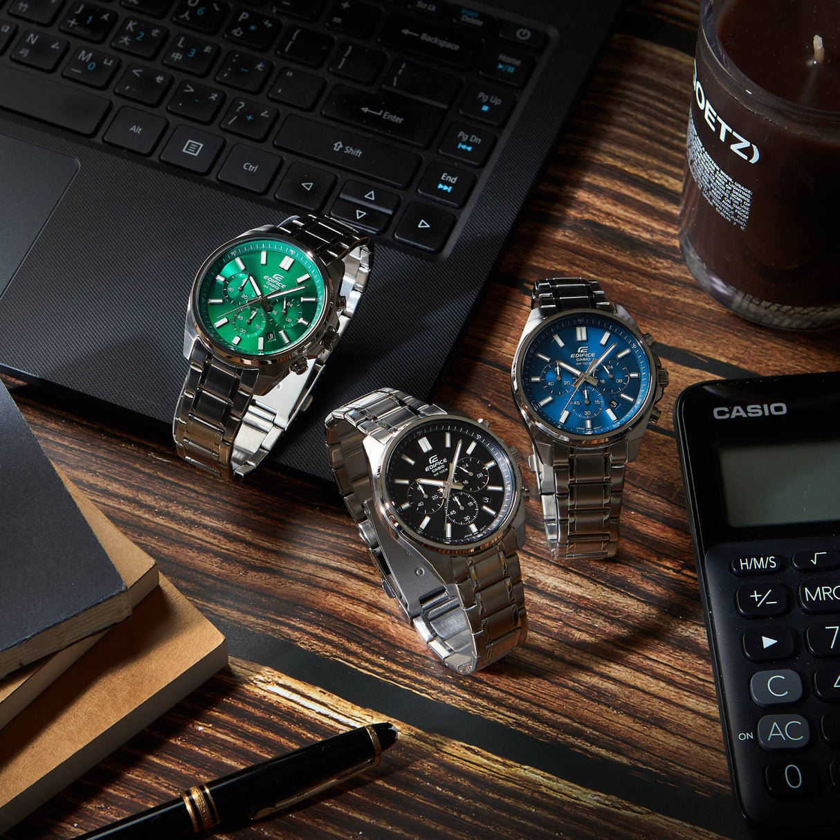 EFV-650 Edifice Reloj para Hombre Pulsera de Metal Análogo