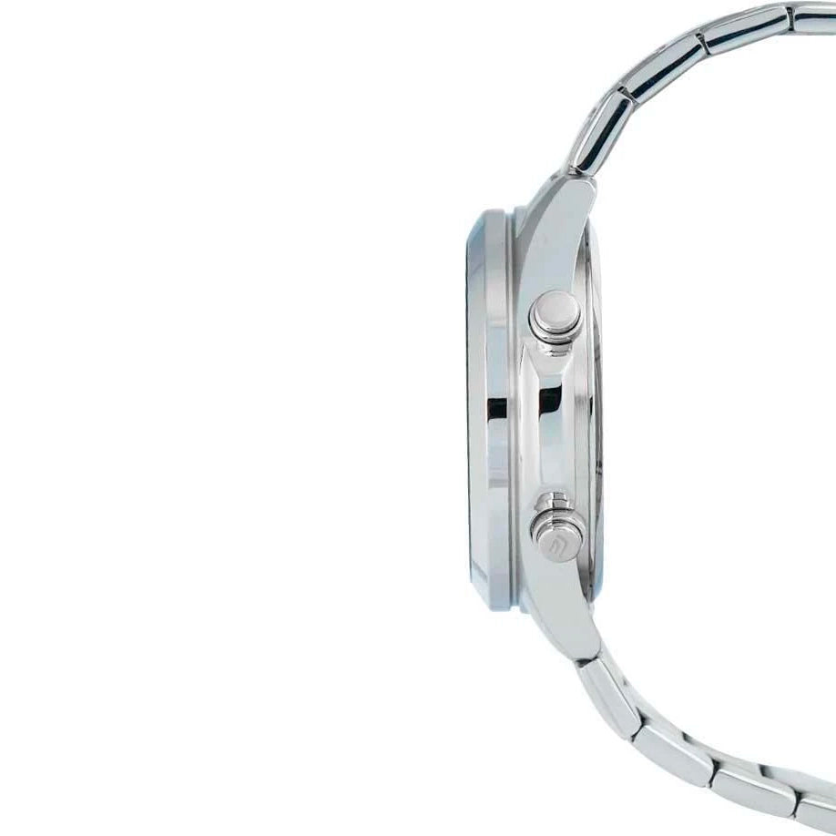 EFV-C120 Reloj Edifice Para Caballero Doble hora pulsera de metal 10 años de batería