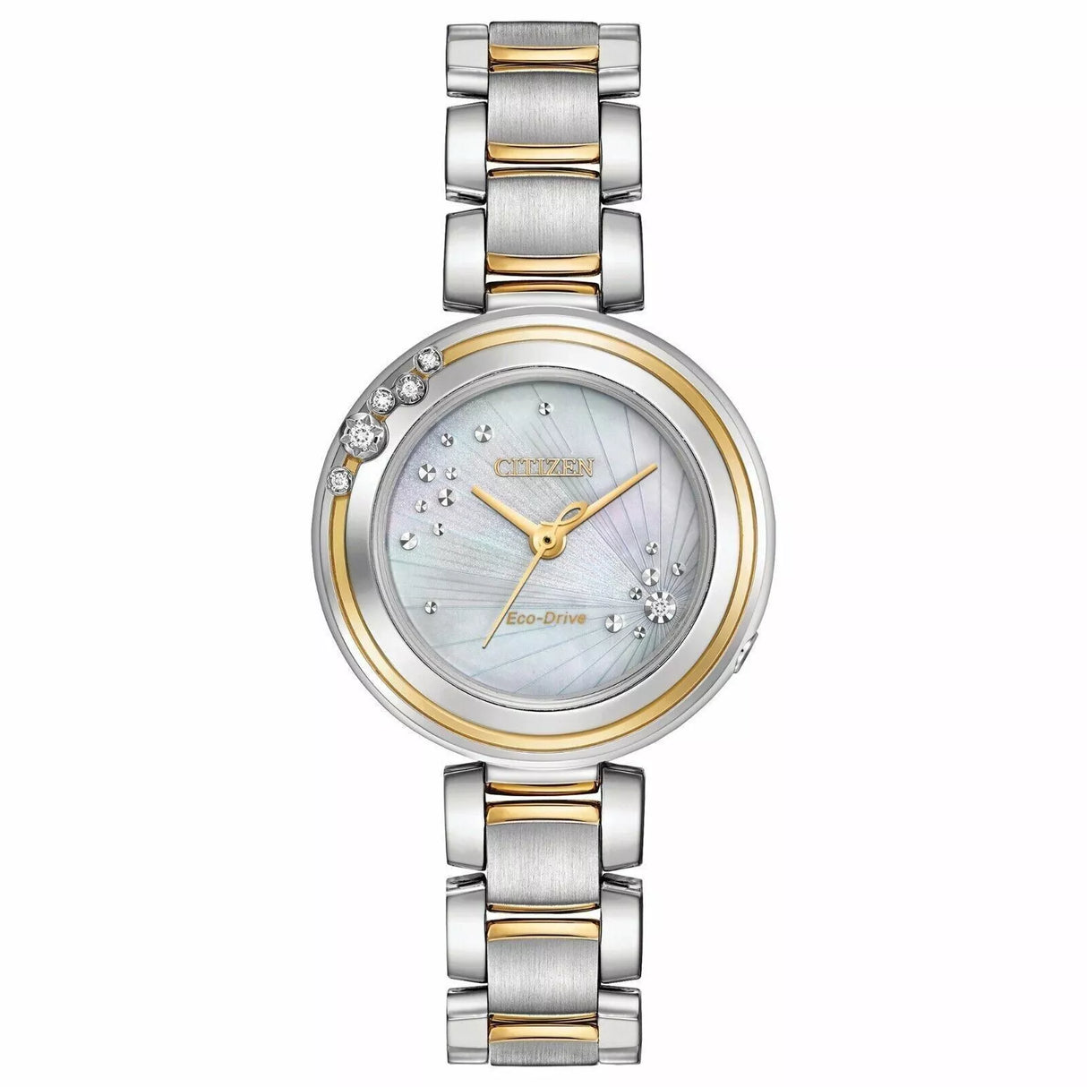 EM0464-59D Reloj Citizen Eco-Drive de dama pulsera de acero inoxidable