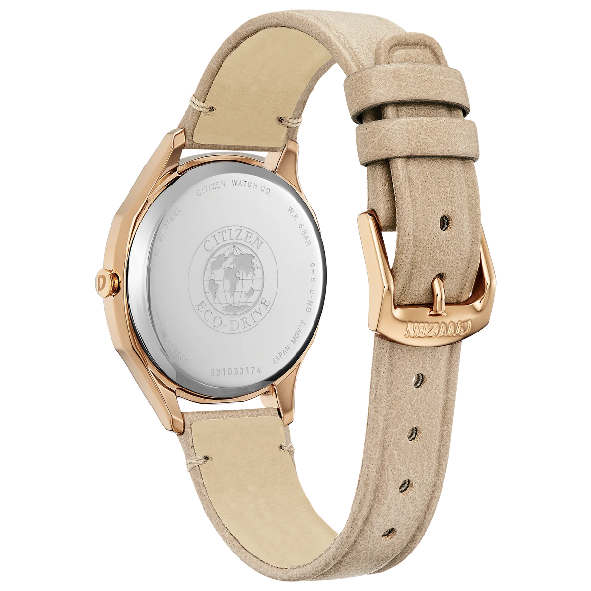 EM0753-01A Reloj Citizen Weekender de dama pulsera de cuero