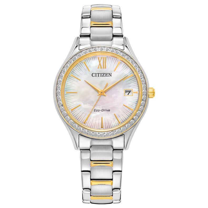 EO1188-56D Reloj Citizen Crystal Eco-Drive de mujer correa de metal