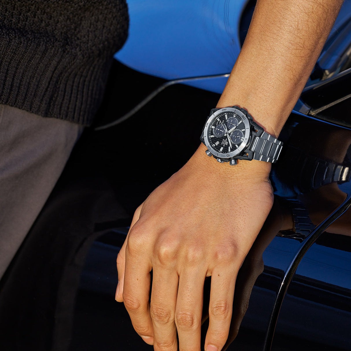 EQS-960 Reloj Edifice para hombre pulsera de caucho