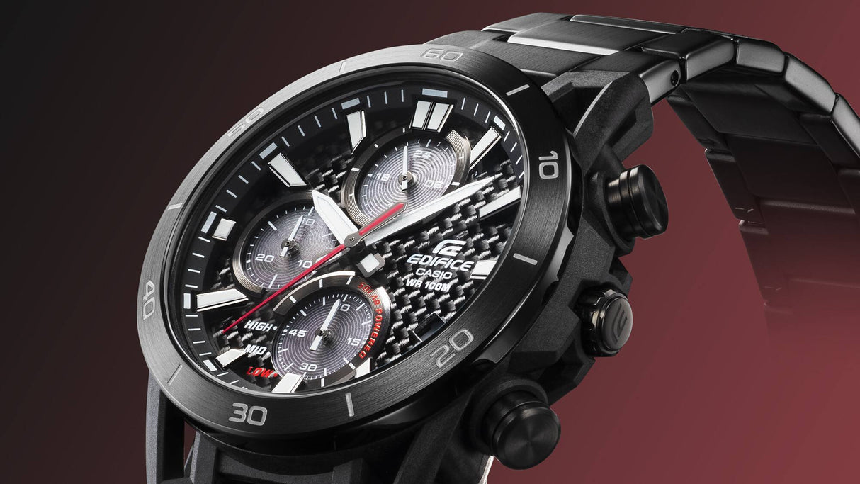 EQS-960 Reloj Edifice para hombre pulsera de caucho