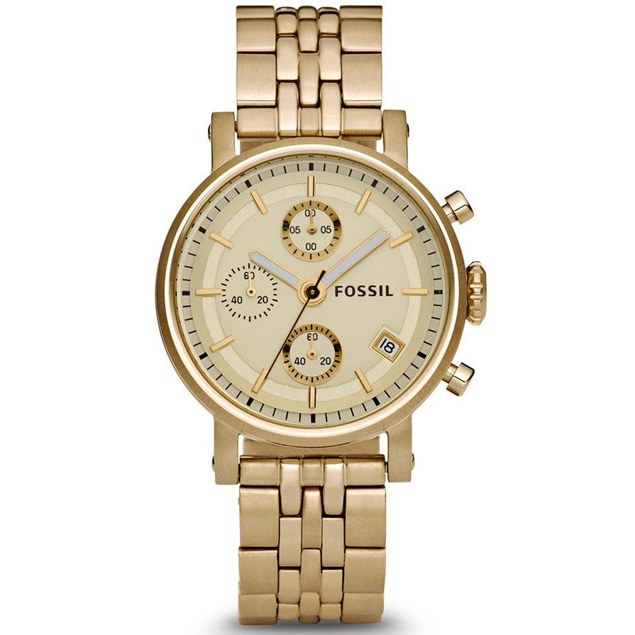 Reloj Fossil Boyfriend de mujer pulsera de acero inoxidable