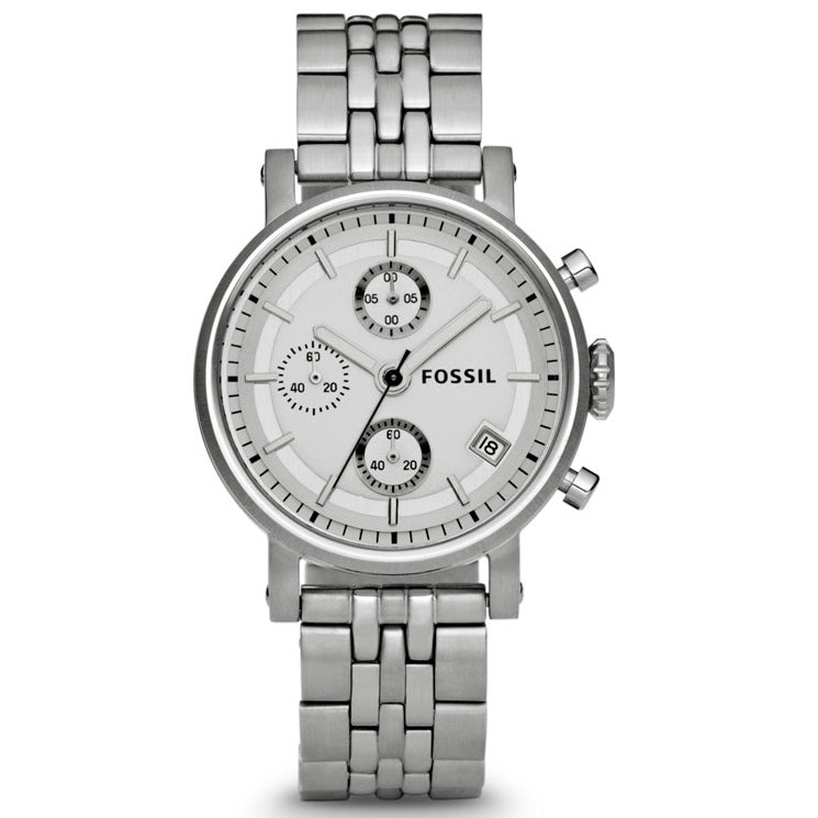 Reloj Fossil Boyfriend de mujer pulsera de acero inoxidable
