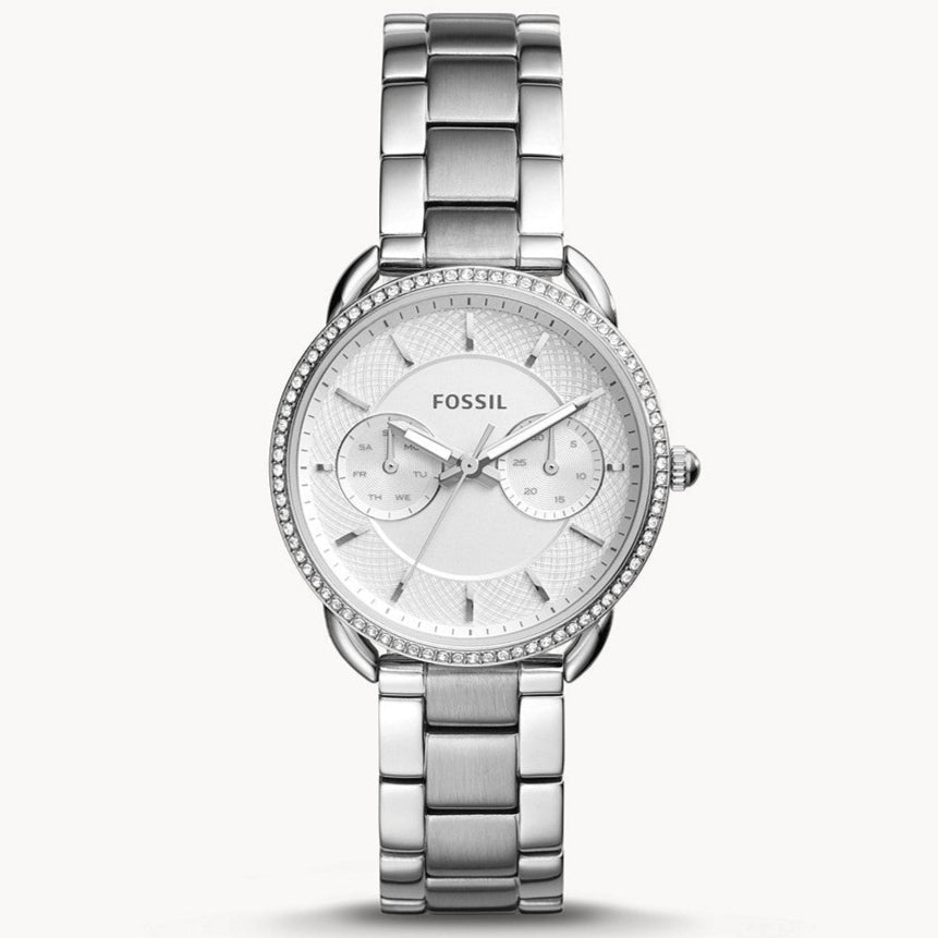 Reloj Fossil Tailor de dama correa de acero inoxidable