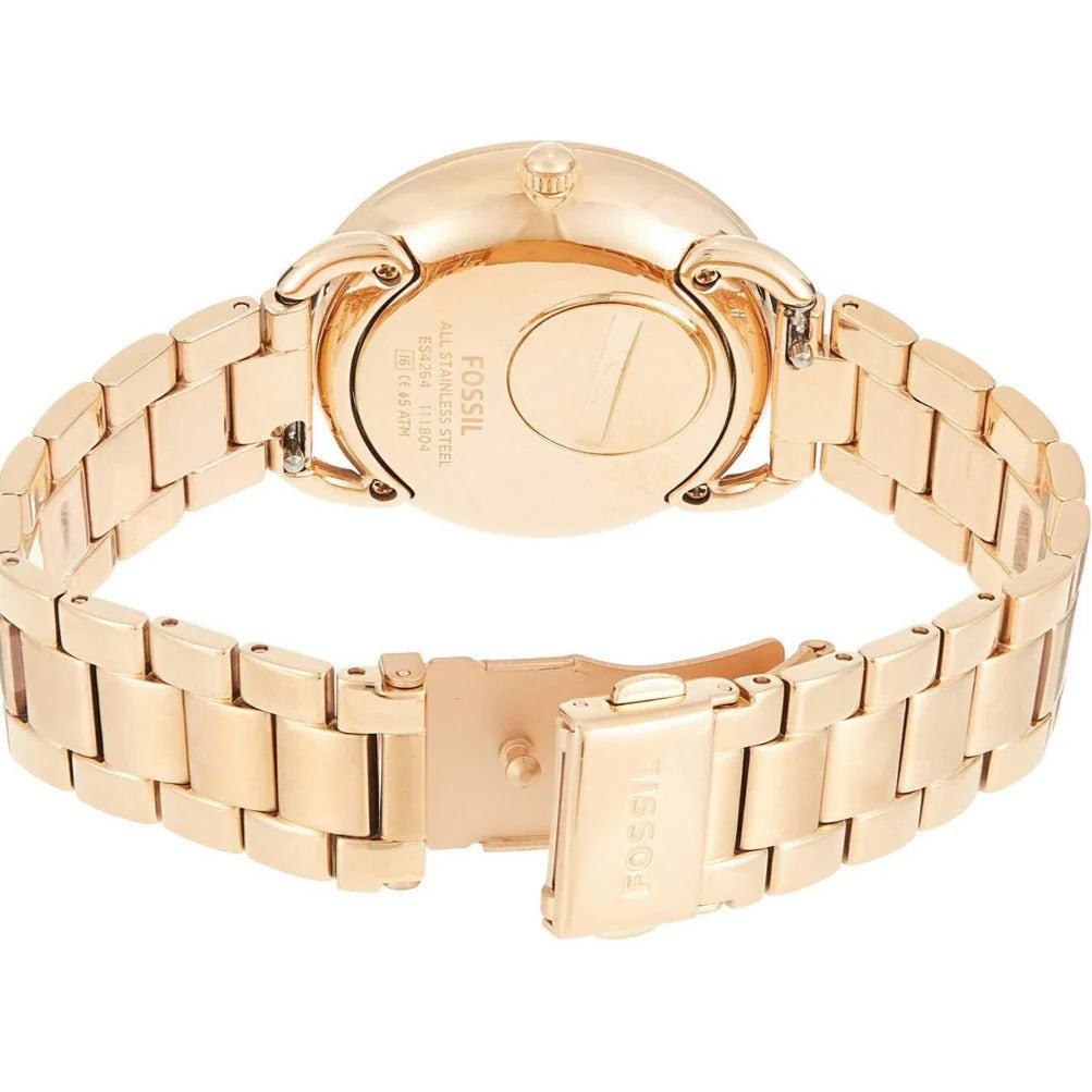 Reloj Fossil Tailor de dama correa de acero inoxidable