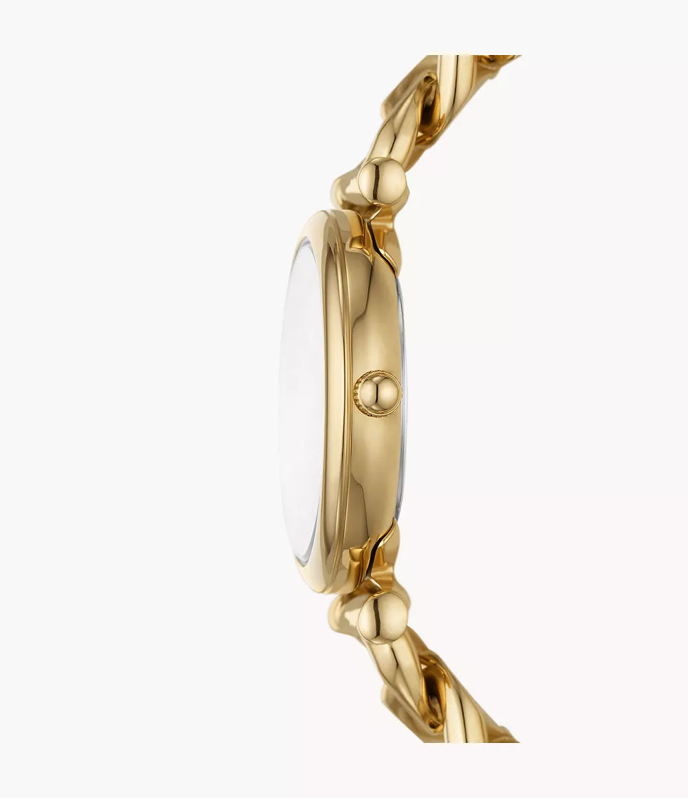 Reloj Fossil Carlie de dama correa de metal