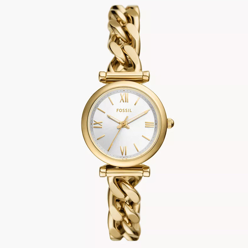 Reloj Fossil Carlie de dama correa de metal
