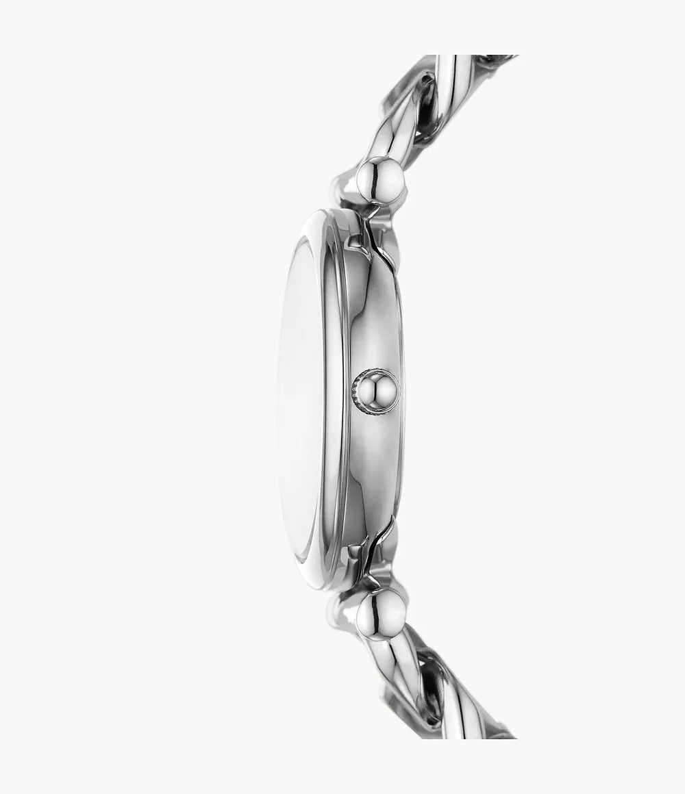 Reloj Fossil Carlie de dama correa de metal